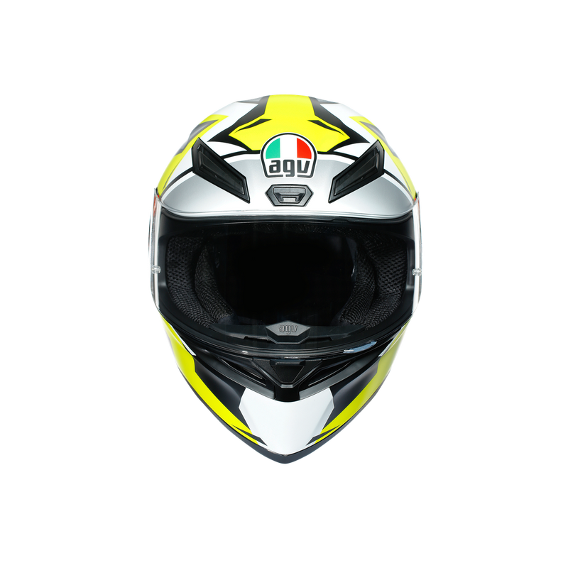 AGV K1 Mir 2018 54 XS Extra Small Yellow Black White Helmet