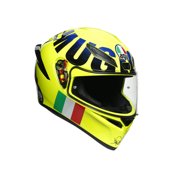 AGV K1 Rossi Mugello 2016 58 ML Medium Large Hi Vis Yellow Helmet