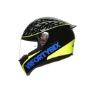 AGV K1 Rossi Speed 46 Black Blue Hi Vis Yellow Road Helmet Size Small 56cm