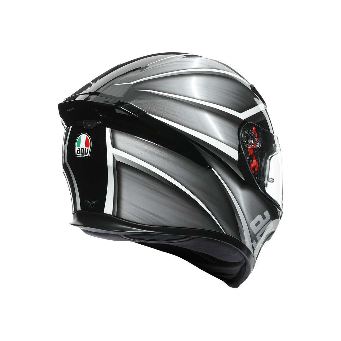 AGV K5 S Tempest Black Silver Road Helmet Size 2XL 64cm THS