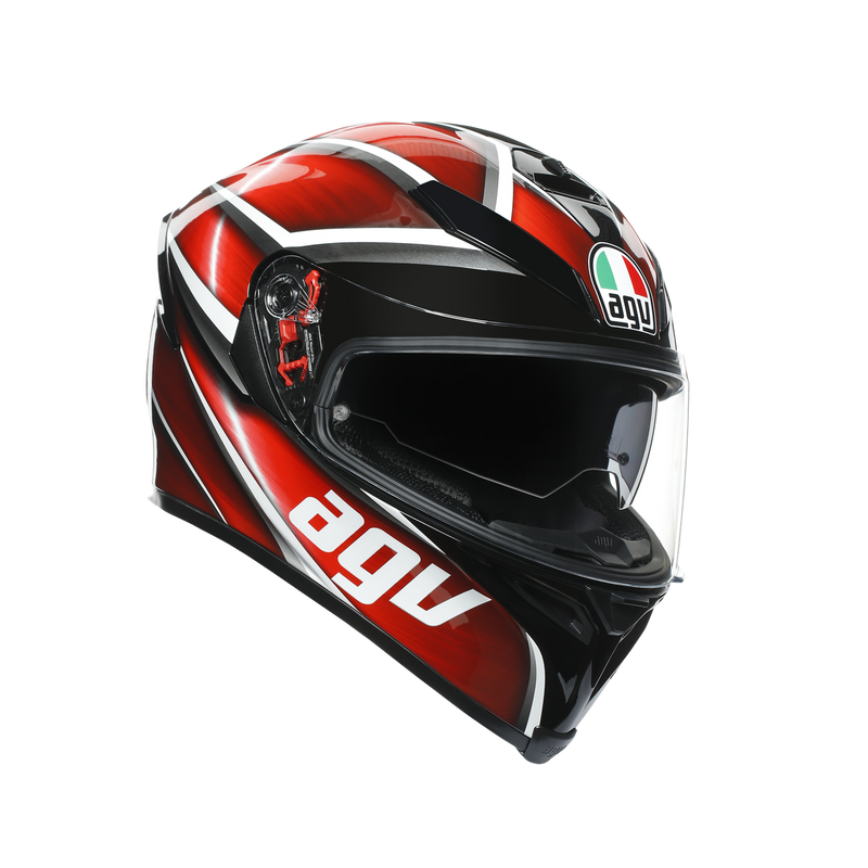 AGV K5 S Tempest Black Red 60 L Large Helmet