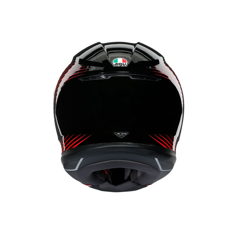 AGV K6 Rush Black Red 54 XS Extra Small Helmet