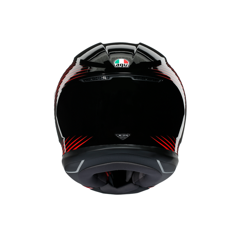 AGV K6 Rush Black Red 56 S Small Helmet