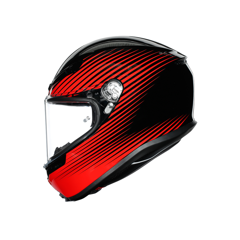 AGV K6 Rush Black Red 54 XS Extra Small Helmet