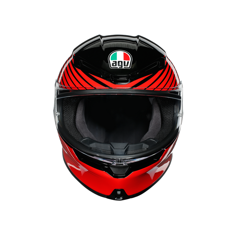 AGV K6 Rush Black Red 54 XS Extra Small Helmet