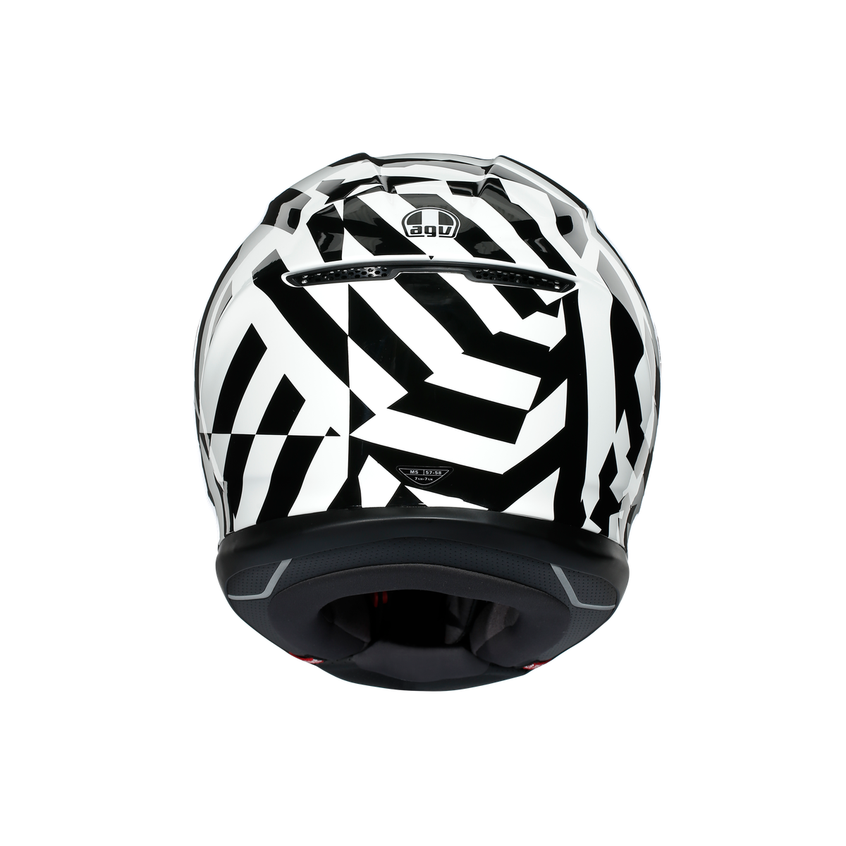 AGV K6 Secret Black White Road Helmet Size 2XL 64cm THS Moto NZ