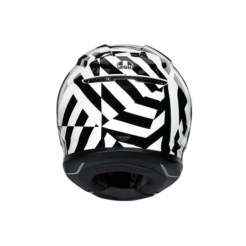 agv k6 black white AGV K6 Secret Black White Road Helmet Size 2XL 64cm THS Moto NZ