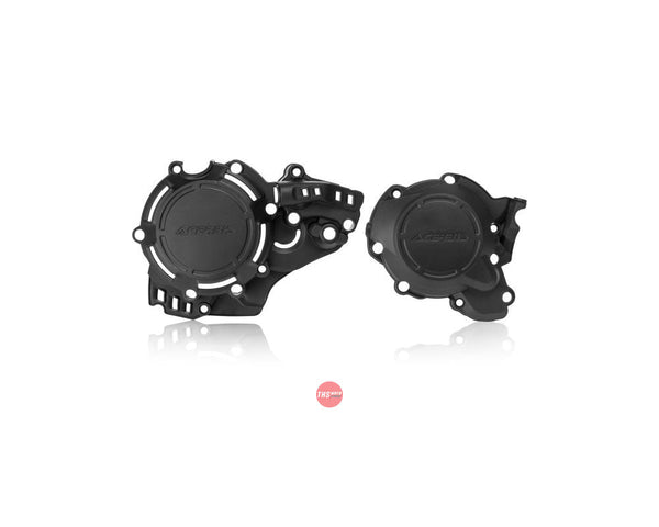 Acerbis X-Power Engine Case Cover Kit Black KTM/HUSQVARNA