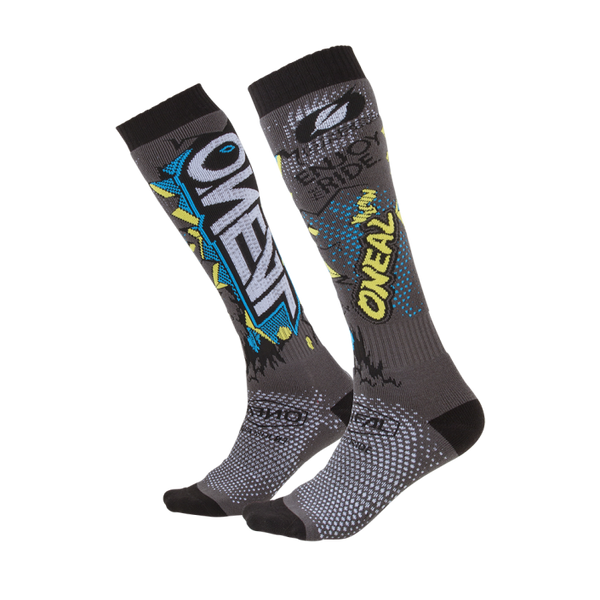 ONEAL Pro MX Socks Villain Grey Multi