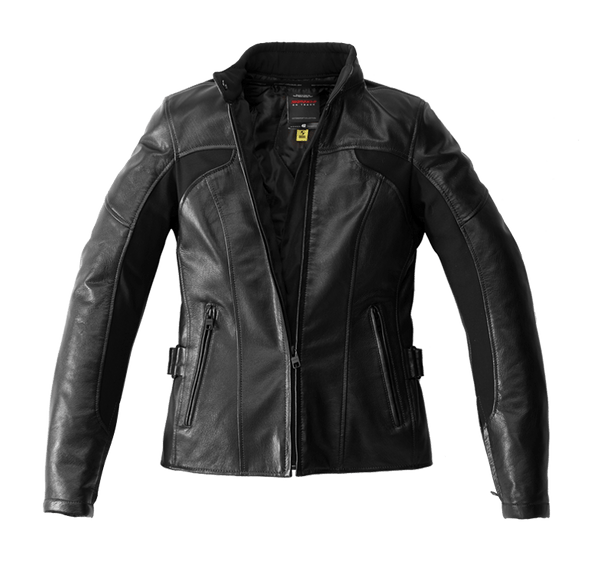 SPIDI Spidi Mystic Leather Jacket Black 42 Size Womens Medium EU