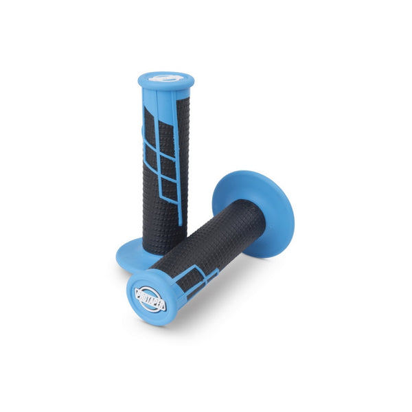 Protaper Lock On Grips 1/2 Waffle Neon-Blue/Black