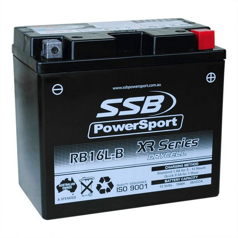 SSB Battery (YB16L-B) AGM 12V 19Ah 385CCA High Performance
