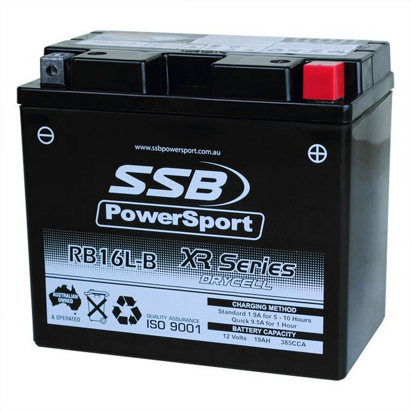 SSB Battery (YB16L-B) AGM 12V 19Ah 385CCA High Performance