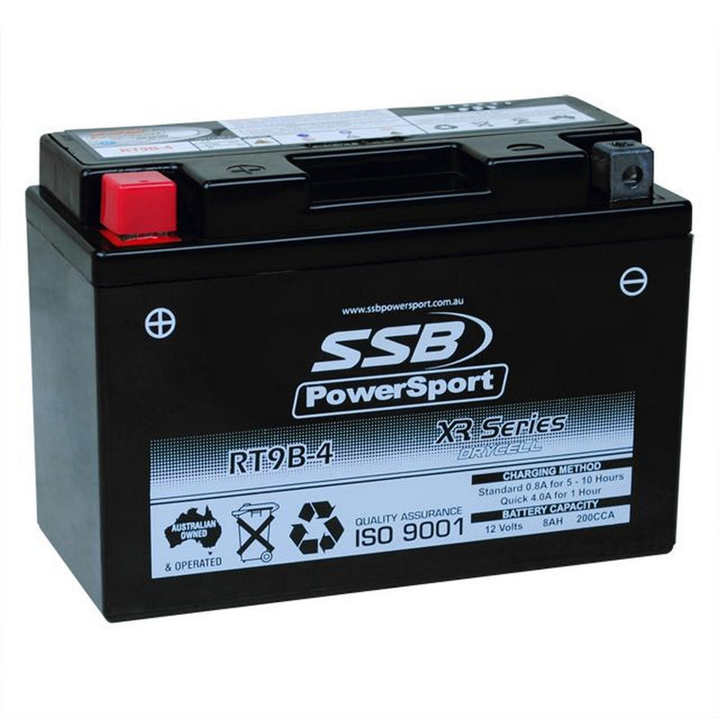 SSB Battery (YT9B-4) AGM 12V 0.8Sah 200CCA High Performance