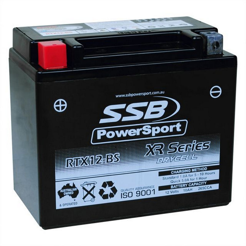 SSB Battery (YTX12-BS) AGM 12V 10Ah 265CCA High Performance