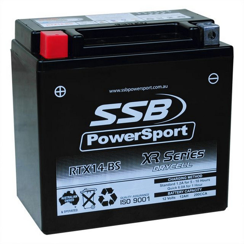 SSB Battery (YTX14-BS) AGM 12V 12Ah 290CCA High Performance