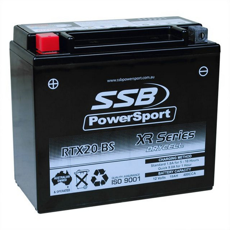 SSB Battery (YTX20-BS) AGM 12V 18Ah 400CCA High Performance