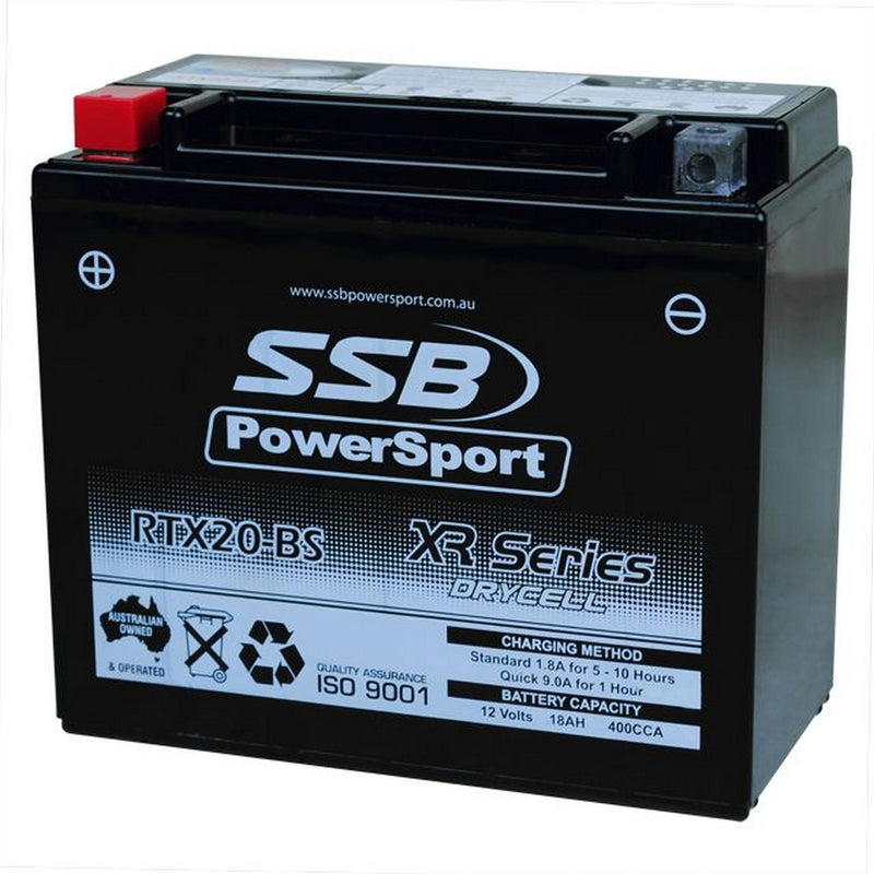 SSB Battery (YTX20-BS) AGM 12V 18Ah 400CCA High Performance