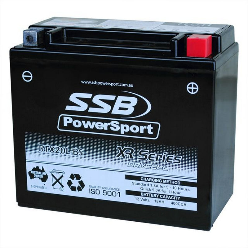SSB Battery (YTX20L-BS) AGM 12V 18Ah 400CCA High Performance