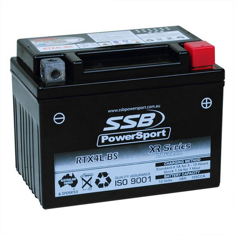 SSB Battery (YTX4L-BS) AGM 12V 3Ah 105CCA High Performance