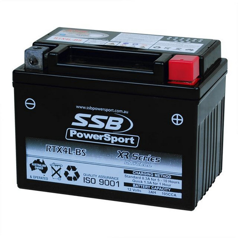 SSB Battery (YTX4L-BS) AGM 12V 3Ah 105CCA High Performance