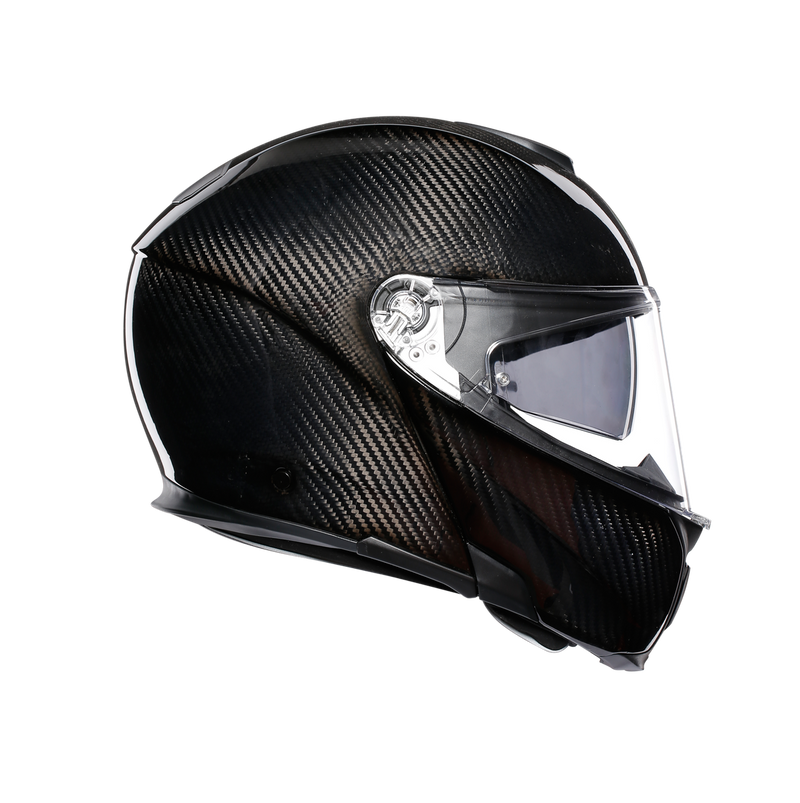 AGV Sportmodular Glossy Carbon 56 S Small Black Helmet
