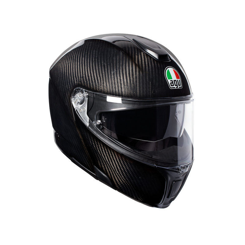 AGV Sportmodular Glossy Carbon 61 XL Extra Large Black Helmet