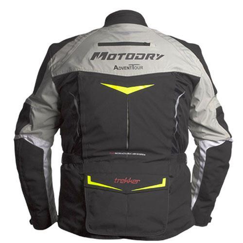 MotoDry Jacket Advent-Tour Trekker Black Gry Flu Size Large
