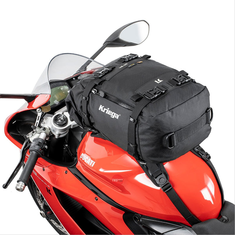 Kriega US-20 Drypack Sports Touring Motorcycle Pack Waterproof 20 Litre